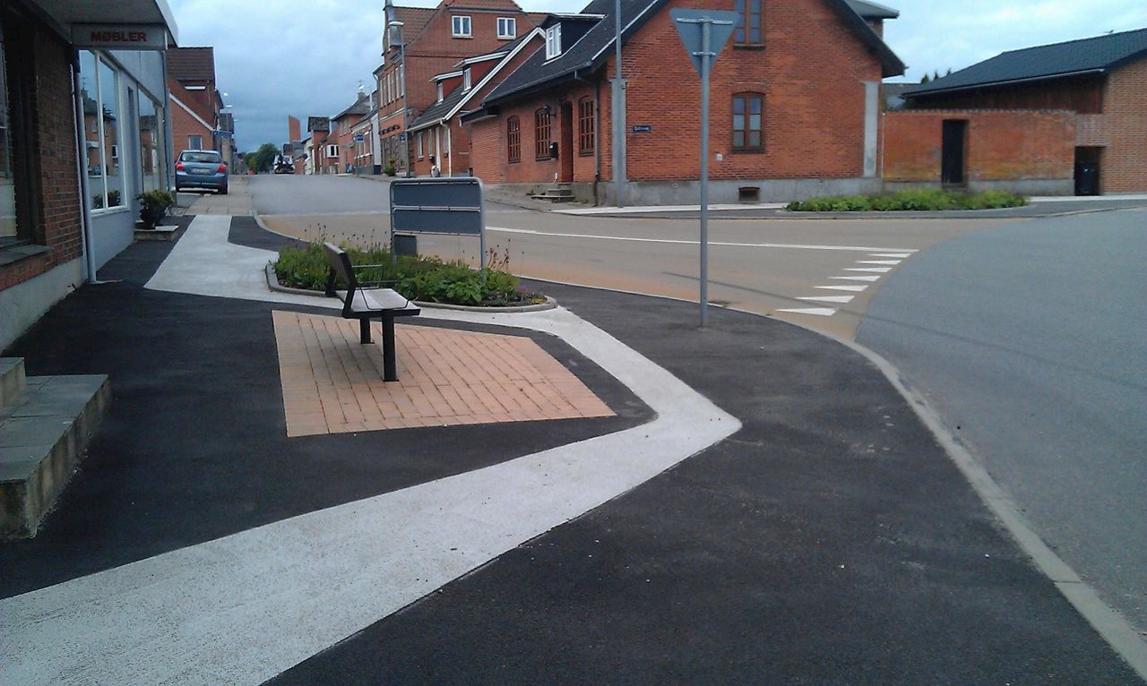 Ny vejforlægning ved Odinvej.