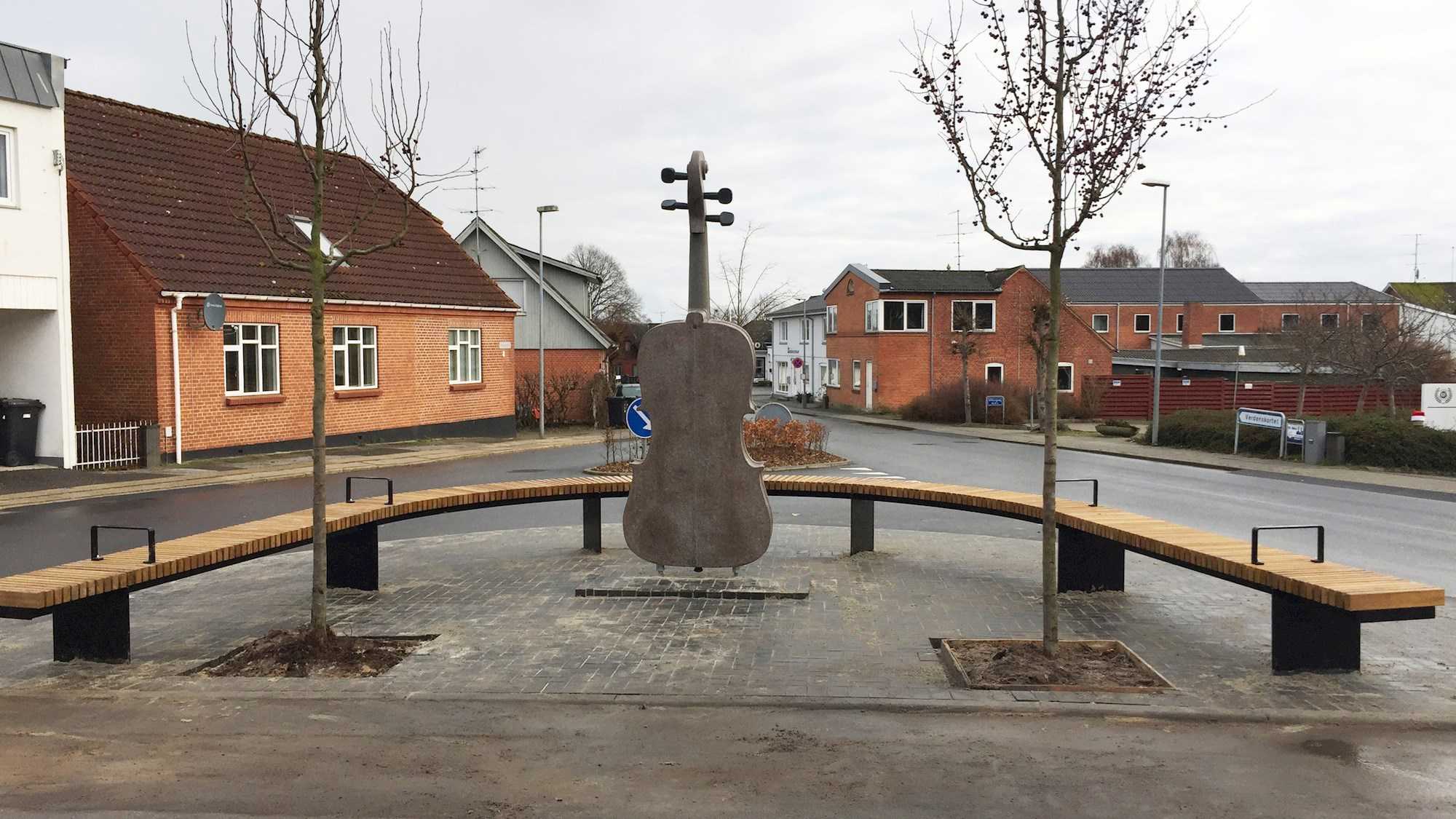 Købmandspladsen set fra vest